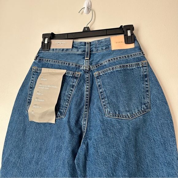 Everlane The Curvy '90s Cheeky Straight Blue Wash Jean - Picture 8 of 12